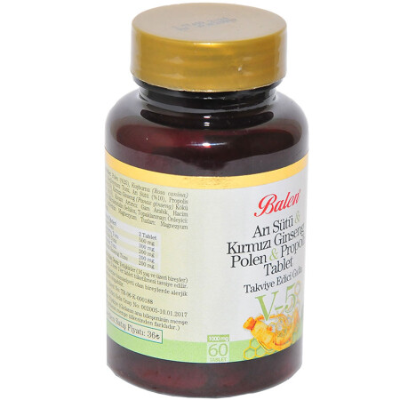 Gelée Royale & Roter Ginseng & Pollen & Propolis 60 Tabletten - 3