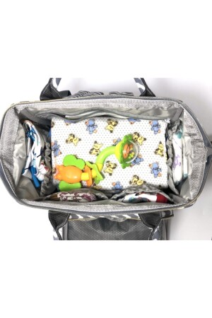 Gemusterte Mutter-Baby-Pflegetasche voll - 3
