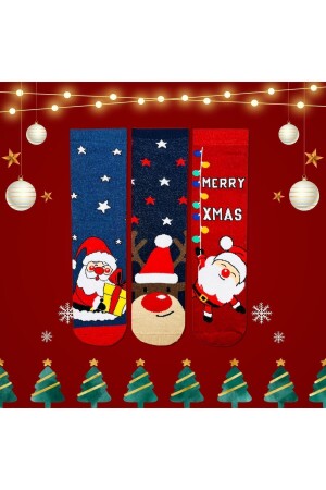 Gemusterte Socken Bunte Socken 4er-Set Damen- und Herrensocken Qualitätssocken SS-Weihnachten2023 - 4