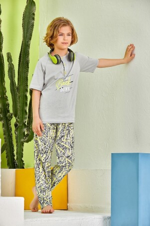 Gemustertes Pyjama-Set für Jungen TM-23-ILP-278 - 1