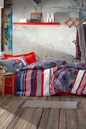 Genç Odası Tek Kişilik Nevresim Takımı The Riders Kırmızı 8680108049372 - Cotton Box