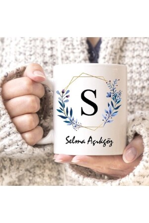 كوب من المطبوعات المخصصة مع البدايات الاسم يمكن تخصيص كوب من المخبوز - Genel Markalar