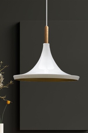 MNZ-Large Metal Chandelier خشبية الرأس المطبخ غرفة المعيشة مقهى المكتب المزاد واحد ضوء مصباح العجلة BMM2026A - Bamyum