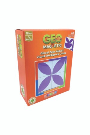 Geo Magnetic Visual Intelligence Cubes – Spiel mit geometrischen Mustern – 3D-Formpuzzle, Lernspielzeug für 3-Jährige KO004B014 - 2