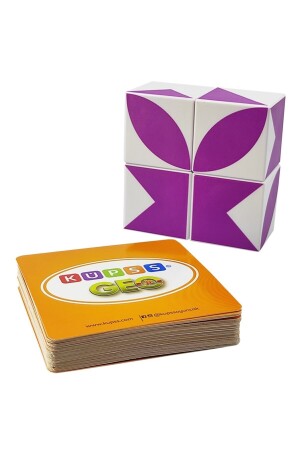 Geo Magnetic Visual Intelligence Cubes – Spiel mit geometrischen Mustern – 3D-Formpuzzle, Lernspielzeug für 3-Jährige KO004B014 - 4