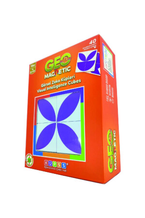 Geo Magnetic Visual Intelligence Cubes – Spiel mit geometrischen Mustern – 3D-Formpuzzle, Lernspielzeug für 3-Jährige KO004B014 - 6