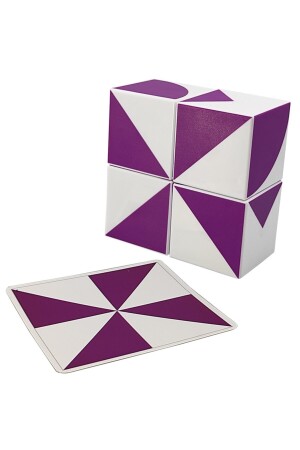 Geo Magnetic Visual Intelligence Cubes – Spiel mit geometrischen Mustern – 3D-Formpuzzle, Lernspielzeug für 3-Jährige KO004B014 - 8