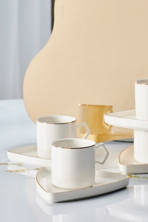 Geo Porzellan-Kaffeetassen-Set für 6 Personen, 90 ml, 153. 03. 06. 8330 - 4