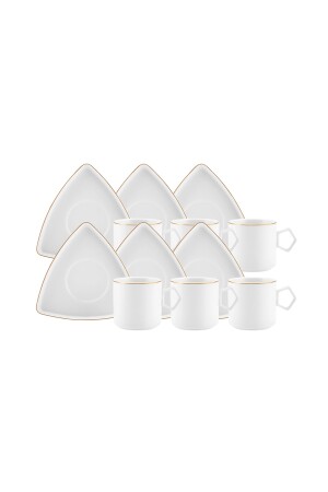 Geo Porzellan-Kaffeetassen-Set für 6 Personen, 90 ml, 153. 03. 06. 8330 - 7