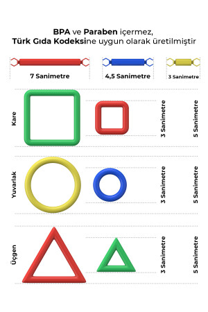 Geometrik Tasarım Çubukları 450 Adet Zeka Geliştirici Tasarım Eğitici Oyuncak Geometrik Çubuklar 3728462409807 - 3