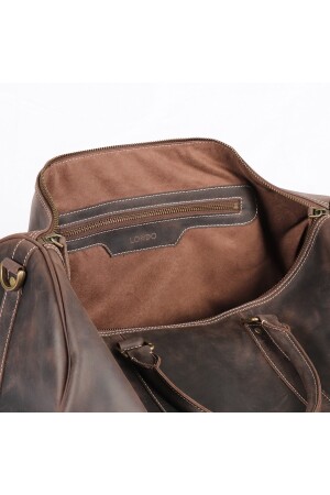 Gepäck-Reisetasche aus echtem Leder, 45 l – Kastanie OTTO451 - 8