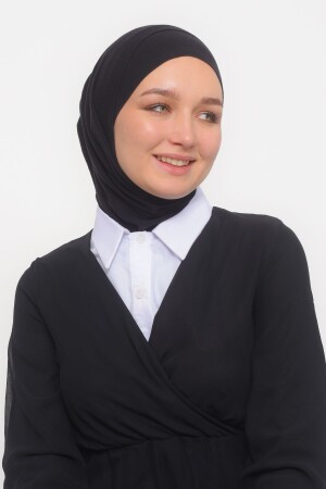 Gerader Hemdkragen für Damen, fertiger Hijab-Innenhalskragen – Weiß - 4