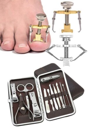 Gerät zur Entfernung eingewachsener Nägel und 13-teiliges Maniküre-Set, Nagelkorrektur-Set RCN-nail5 - 1