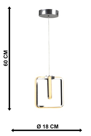 Geräumiger 3-Farben-LED-Einzelkronleuchter, Chrom BEG0094BEG01 - 7