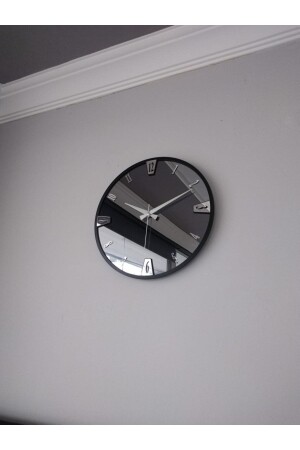 ساعة جدارية مزخرفة من MNZ مع مرآة حقيقية (40 سم) - Harika Crown