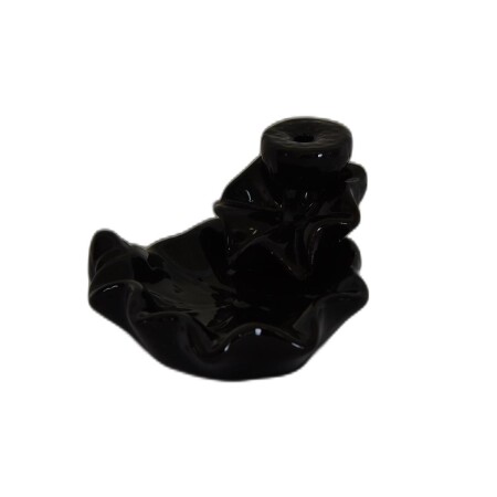 Geri Akış Buhurdanlık Tütsülük Seramik Şelale Siyah Backflow C0919 - 3