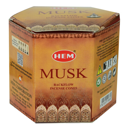 Geri Akış Şelale Misk Kokulu 40 Konik Tütsü - Musk Backflow Incense Cones - 2