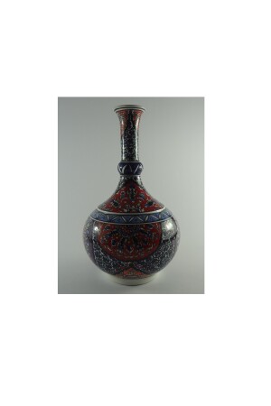 Geschenk-Samt-Fliesenvase, tropfenförmige dekorative Vase, handgefertigt, 25 cm, cin-2002 - 5