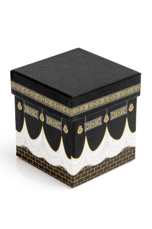 Geschenk-Set Medina-Kalligraphie-Koran-Gebetsteppich-Set in spezieller Box mit Kaaba-Muster - 7