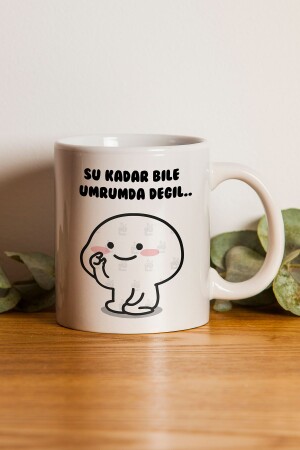 Geschenk zum Lehrertag mit Aufdruck „I Don't Even Care That Much“ – Tasse mit Aufschrift „givebutik-tasarım-2“. - 1