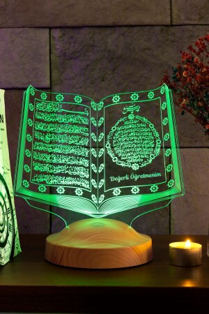 Geschenk zum Lehrertag – Religiöses Geschenk für Lehrer – My Dear Teacher Koran-LED-Lampe - 7