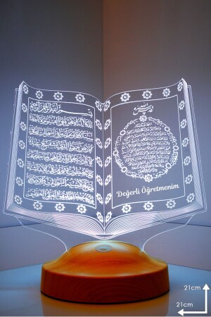 Geschenk zum Lehrertag – Religiöses Geschenk für Lehrer – My Dear Teacher Koran-LED-Lampe - 8