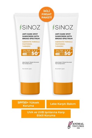 Gesichtssonnenschutz LSF 50+ – Tägliche Anwendung für normale und trockene Haut (2 x 50 ml) - 2