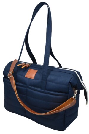 Gesteppte, exklusive Mama-Baby-Tasche, Marineblau, Mutter-Baby-Pflege- und Damentasche - 6