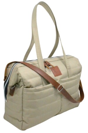 Gesteppte Mama-Baby-Tasche, exklusives Design, 2er-Set, Beige, Mutter-Baby-Pflege- und Damentasche - 6