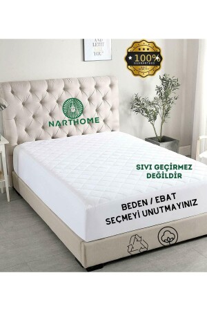 Gesteppter Matratzenschoner, Matratzenschoner, Einzelbett, Doppelbett, gesteppter Matratzenschoner aus Baumwolle, 9 Größen - 1