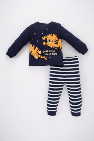 Gestreiftes Langarm-Pyjama-Set für Babys (Jungen) A9005A523AU - 1