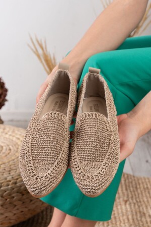 Gestrickte Spitzen-Damen-Flats, Home-Flats, Home-Schuhe - 2