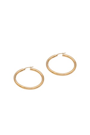 Gewölbter Creolenohrring aus 14 Karat Gold, 36 mm - 7