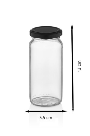 Gewürzglas mit 12 Gläsern 244 ml, Gewürzglas-Set mit Holzständer, 24-teiliges Gewürzetikett LONG 12 - 4
