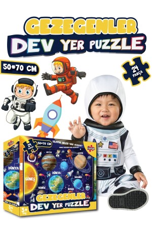 Gezegenler Dev Yer Puzzle 50*70 cm 24 Parça - 2