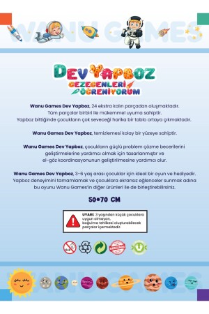 Gezegenleri Öğreniyorum Gezegenler Dev Yer Yapboz Puzzle - 4