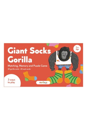 Giant Socks Gorilla: 40 Kartlı Hafıza- Eşleştirme Ve Puzzle Oyunu - Genel Markalar