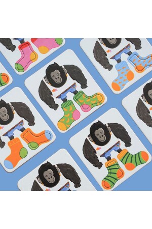 Giant Socks Gorilla: 40 Kartlı Hafıza- Eşleştirme Ve Puzzle Oyunu - 7