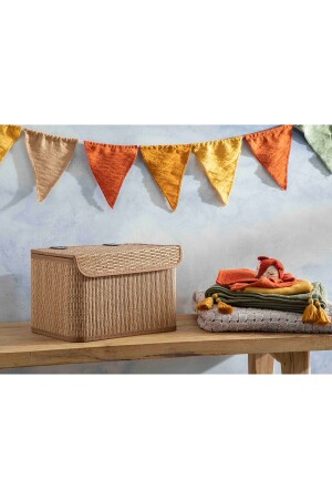 Gina Bamboo Aufbewahrungsbox 28x20x18 cm Braun TYC00600547474 - 3