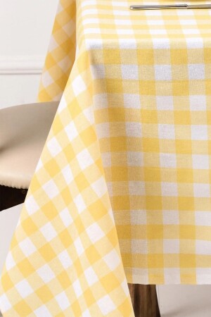 Gingham große quadratische gemusterte Tischdecke – Tischdecke, Picknickdecke - 1