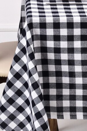 Gingham große quadratische gemusterte Tischdecke – Tischdecke, Picknickdecke - 1