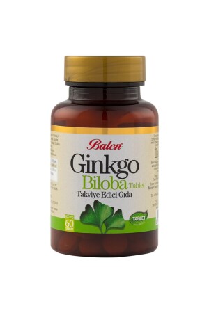 Ginkgo Biloba 600 Mg 60 Tablet Gingko Ginkgo Ginko Biloba Tableti - 1