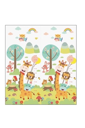 Giraffe, faltbare Schaumstoff-Spielmatte, 180 x 200 x 1–5 cm (extra groß) - 4