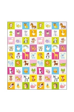 Giraffe, faltbare Schaumstoff-Spielmatte, 180 x 200 x 1–5 cm (extra groß) - 5