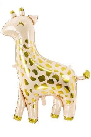 Giraffe Gold Creme Pastellton 80 cm Folienballon - 4