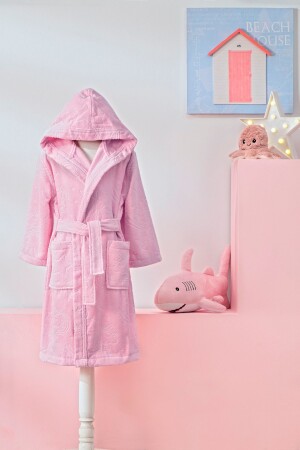 Girl Unicorn Kapüşonlu Kadife Çocuk Bornozu 1/2 Yaş - Özdilek