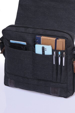 Gk-12 Canvas Messenger Bag Notebook MacBook Tablet Lehrbuch Schul- und Universitätstasche - 4