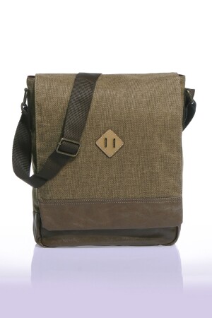 Gk15 Postman Vertikale Umhängetasche Khaki-braun 20uhk00061 - 3