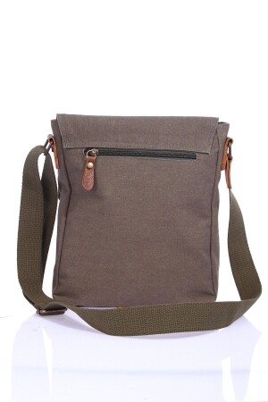 GK62 CANVAS-BRIEFTASCHE MIT MEHREREN FÄCHERN, UNIVERSITÄTS-TAGETASCHE, MACBOOK-TABLETTTASCHE, KHAKI - 7