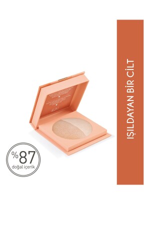 Glänzendes Dual-Illuminating-Puder – Gold - 2